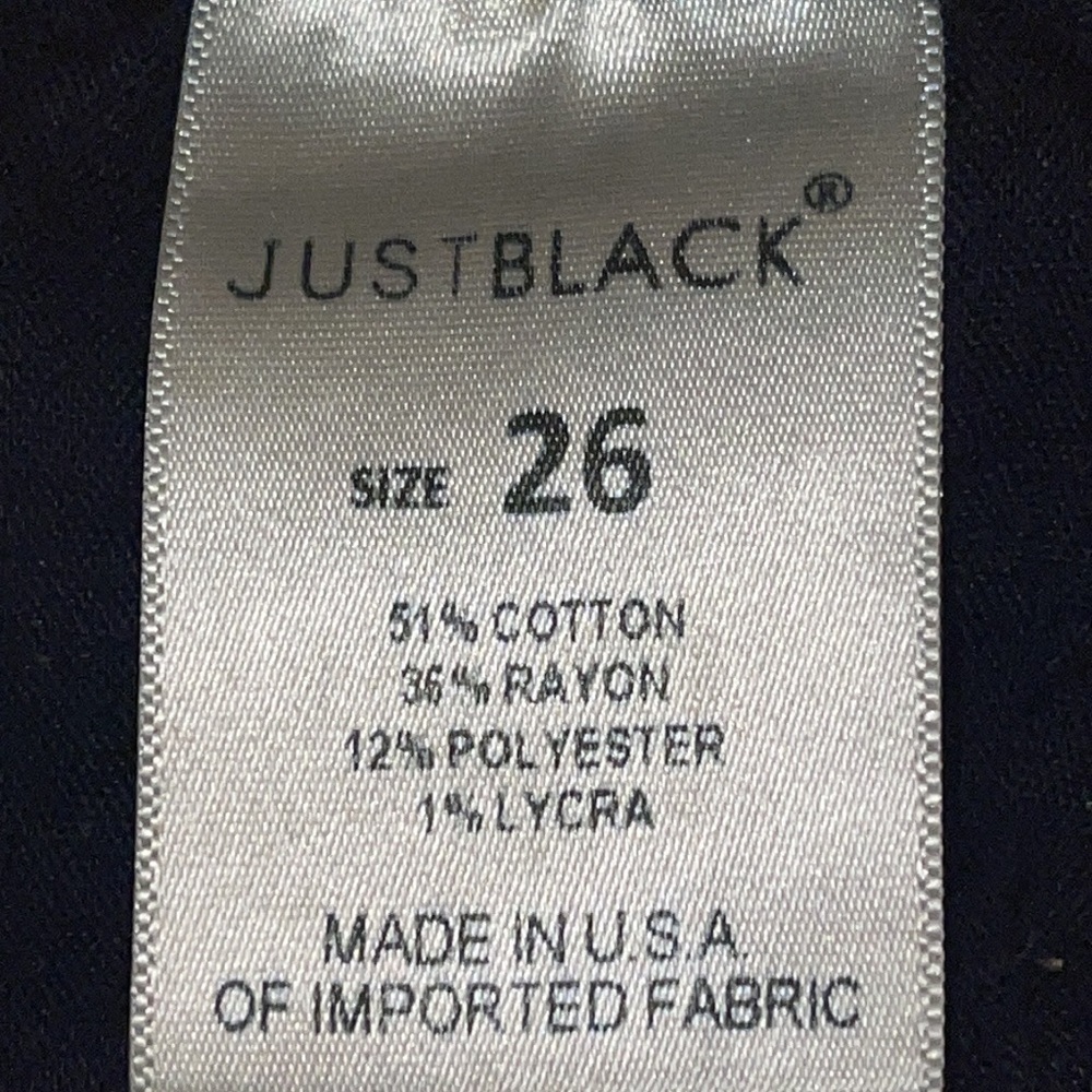 Just Black Blue distressed cropped Jeans Sz. 26 - Picture 16 of 17